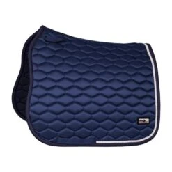 Fair Play Hexagon Pearl Dressage Saddle Pad - Navy