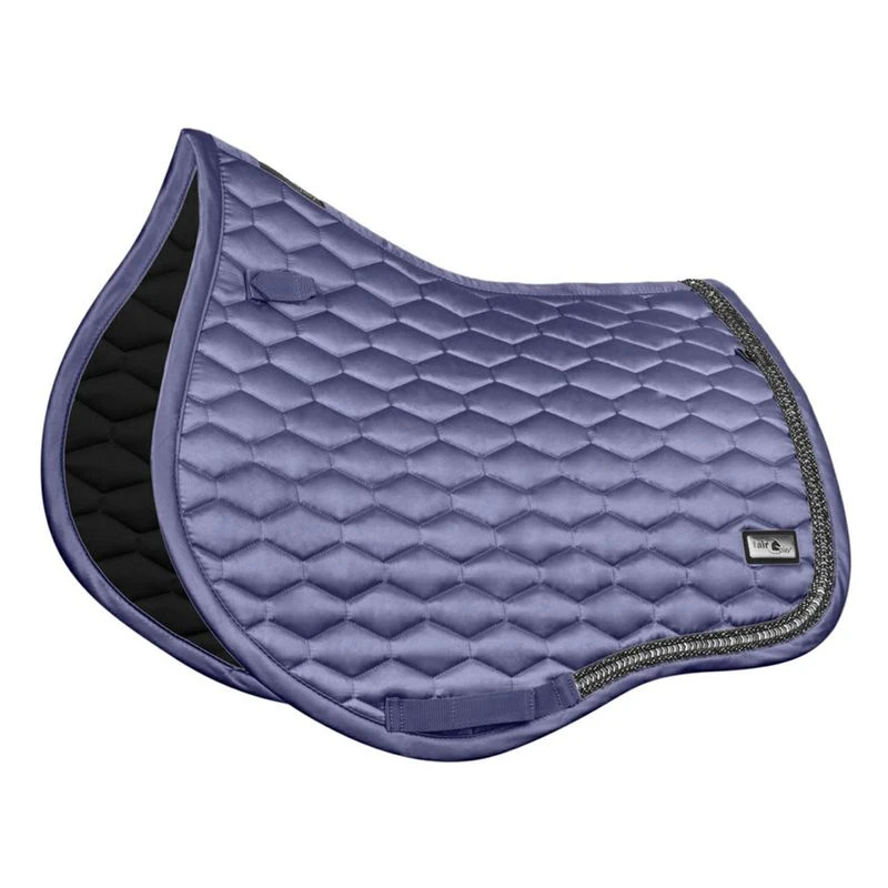Fair Play Hexagon Arrow Jump Saddle Pad - Steel Blue 1 Fair Play Hexagon Arrow Jump Saddle Pad - Steel Blue