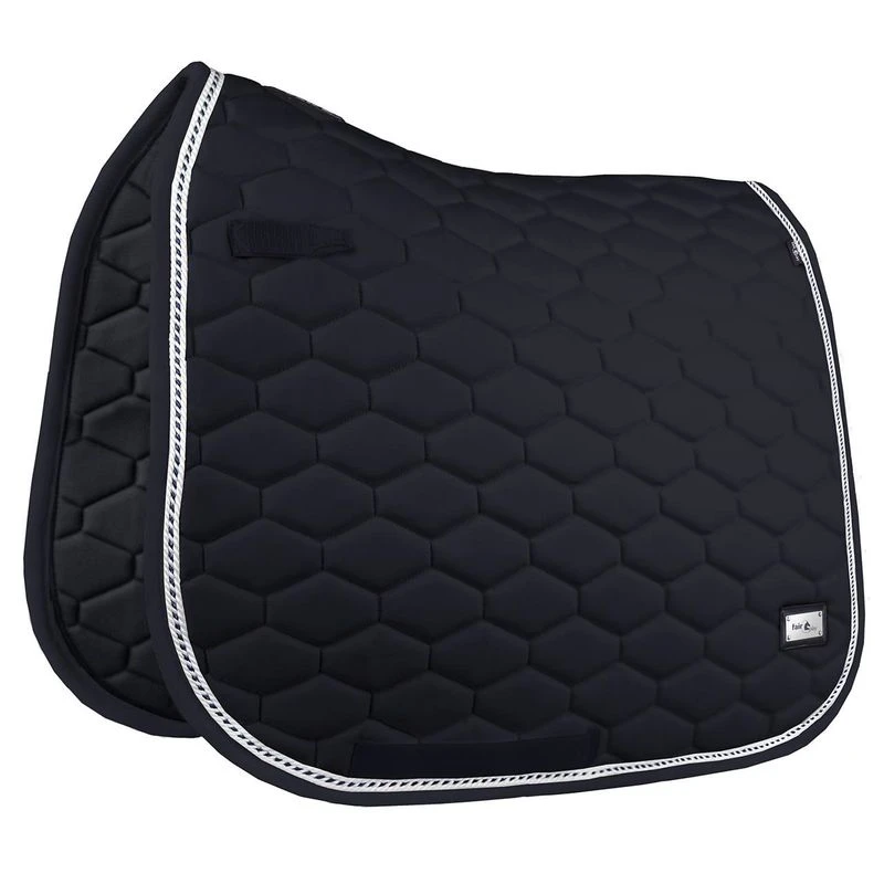 Fair Play Hexagon Dressage Saddle Pad - Black 1 Fair Play Hexagon Dressage Saddle Pad - Black