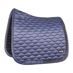 Fair Play Hexagon Arrow Dressage Saddle Pad - Steel Blue