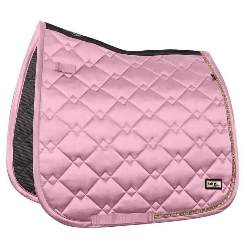 Fair Play Azuryt Ceramic RoseGold Dressage Saddle Pad - Dusty Pink 1 Fair Play Azuryt Ceramic RoseGold Dressage Saddle Pad - Dusty Pink