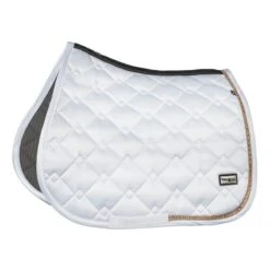 Fair Play Azuryt Ceramic RoseGold All Purpose Saddle Pad - White