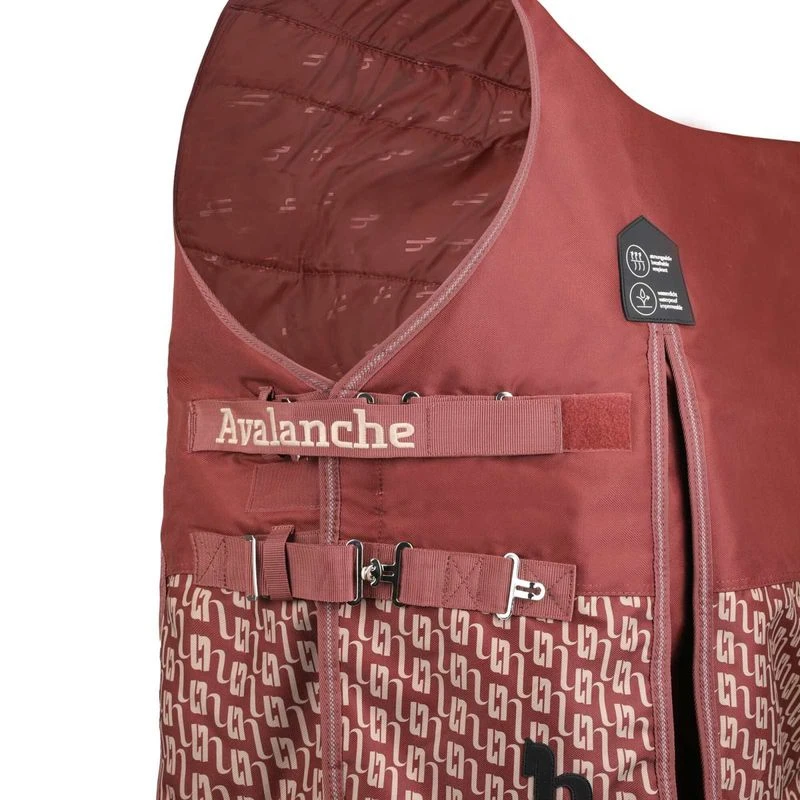 Horze Avalanche Medium Weight Turnout Blanket 150g - Smoked Paprika 4 Horze Avalanche Medium Weight Turnout Blanket 150g - Smoked Paprika - Image 4