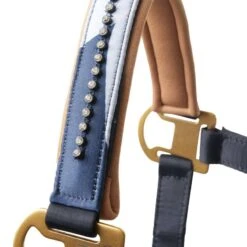 Horze Terrazzo Neoprene Lined Halter With Crystals - Dark Navy -Tackof The Day Shop 695163 800 800