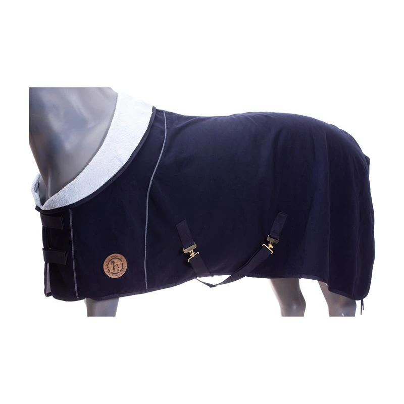 Horze Terrazzo Double Bonded Fleece Cooler - Dark Navy 1 Horze Terrazzo Double Bonded Fleece Cooler - Dark Navy
