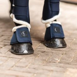 Horze Terrazzo Bell Boots With Fleece - Dark Navy -Tackof The Day Shop 695663 800 800