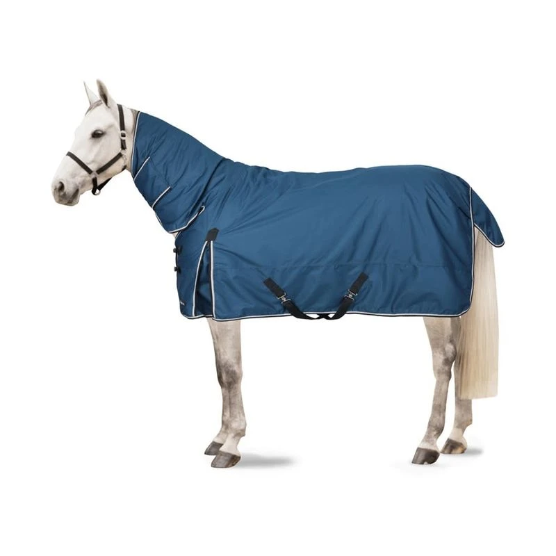 Horze Glasgow Medium Weight Combo Turnout Blanket 150g - Opal Blue 1 Horze Glasgow Medium Weight Combo Turnout Blanket 150g - Opal Blue