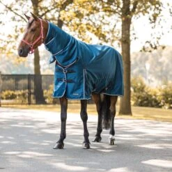 Horze Glasgow Medium Weight Combo Turnout Blanket 150g - Opal Blue 7 Horze Glasgow Medium Weight Combo Turnout Blanket 150g - Opal Blue -Tackof The Day Shop 695784 800 800