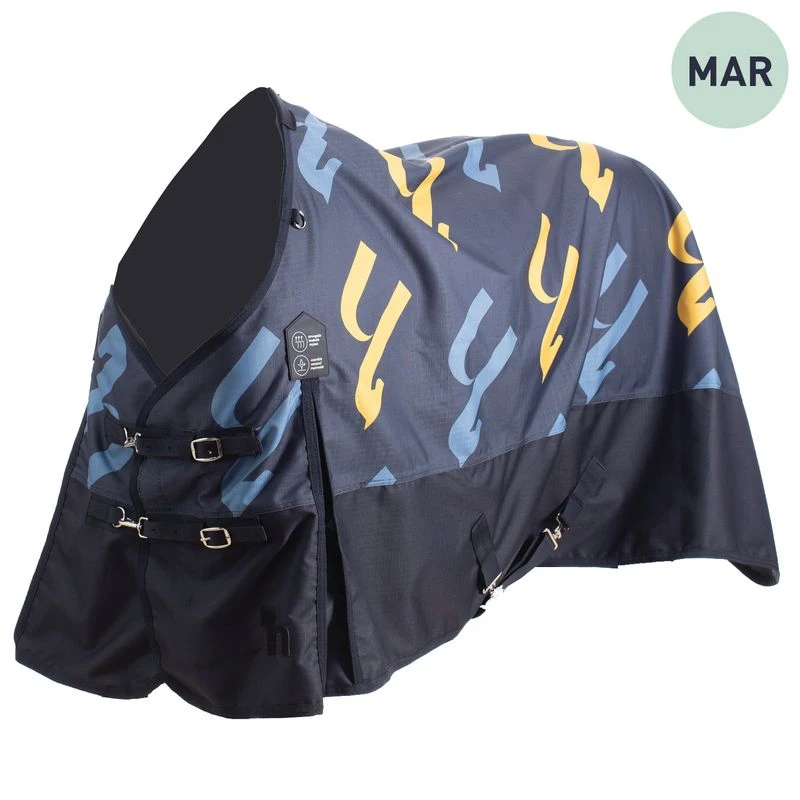 Horze Nevada 1200D Lightweight Turnout Sheet - Dark Navy 3 Horze Nevada 1200D Lightweight Turnout Sheet - Dark Navy - Image 3