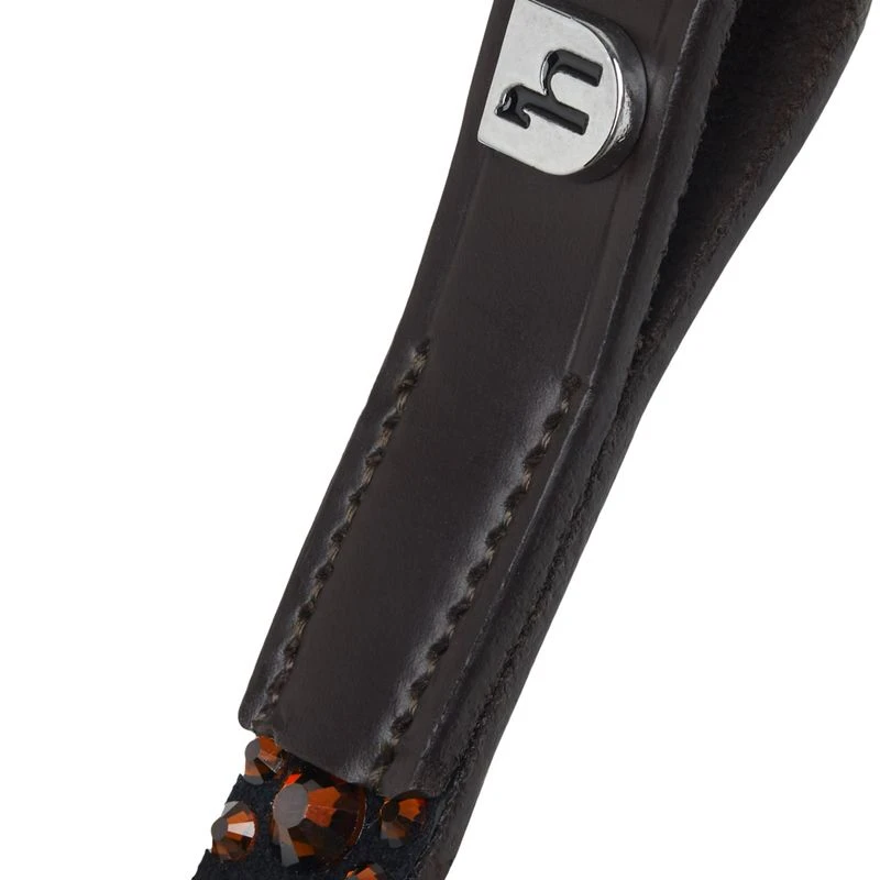 Horze St. Moritz Curved Crystal Browband - Chocolate Martini 2 Horze St. Moritz Curved Crystal Browband - Chocolate Martini - Image 2