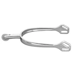 Herm Sprenger Ultra Fit 40mm Round End Small Smooth Rowel Spurs - Stainless Steel