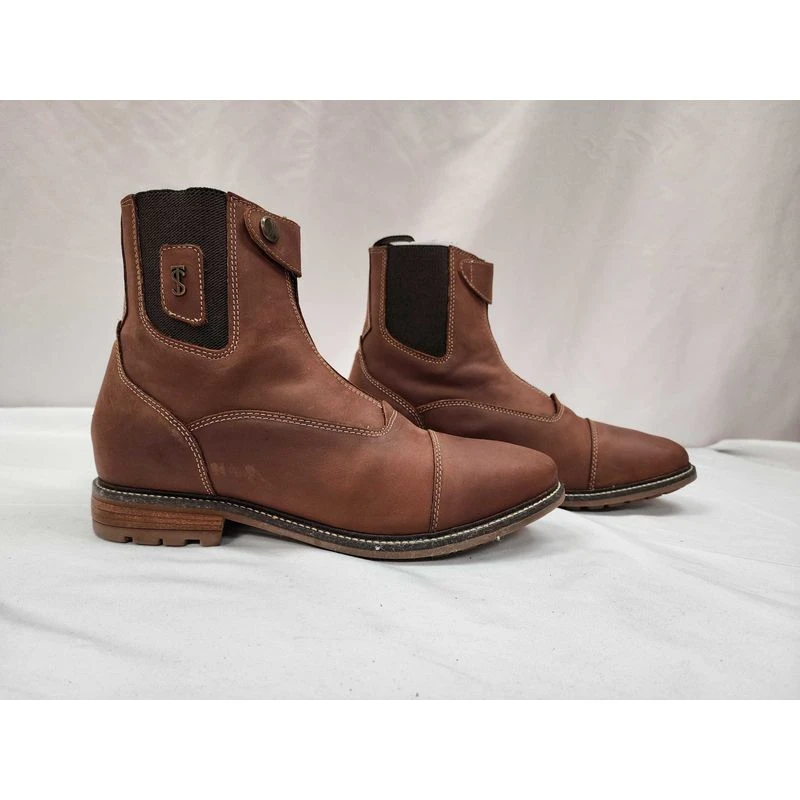 Tredstep Original Spirit II Front Zip Short Country Boot - Light Mahogany 2 Tredstep Original Spirit II Front Zip Short Country Boot - Light Mahogany - Image 2