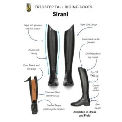 Tredstep Sirani Dress Boots - Black Short Height -Tackof The Day Shop 782332 800 800