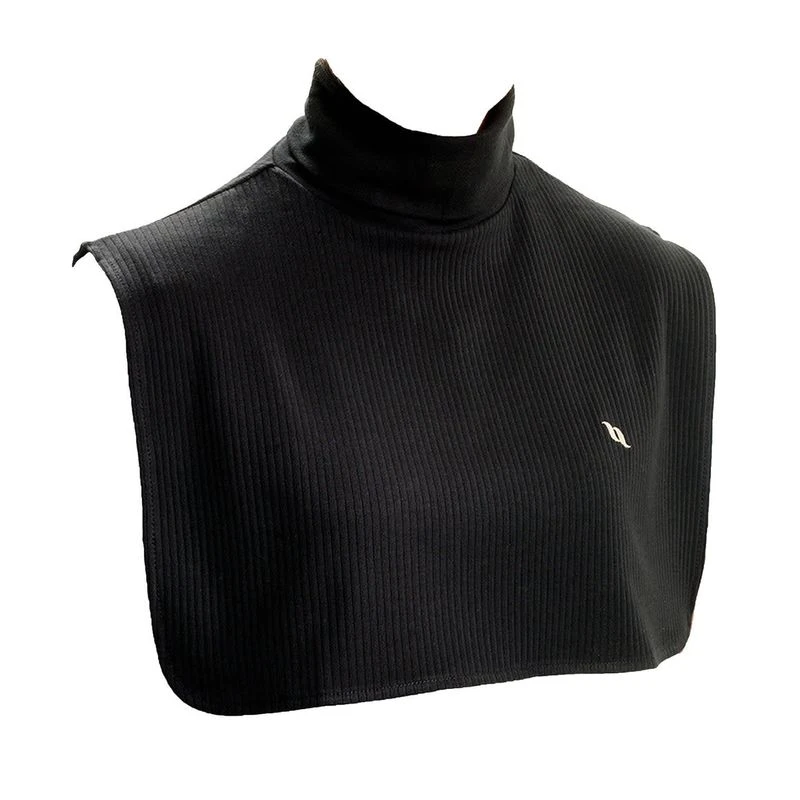 Back On Track Neck Cover With Dickey Bib - Black 2 Back On Track Neck Cover With Dickey Bib - Black - Image 2