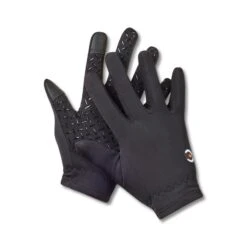 Kerrits Kids' Thermo Tech Printed Gloves - Black Solid