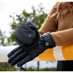 Horze Noa Fleece Lined Winter Gloves - Caviar