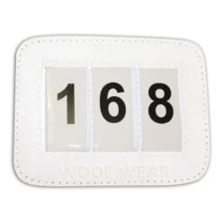 Woof Wear Bridle Number Holder - White