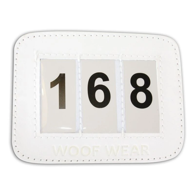 Woof Wear Bridle Number Holder - White 1 Woof Wear Bridle Number Holder - White