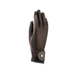 Shires Aubrion Kids' Aero Flexfit Riding Gloves - Brown