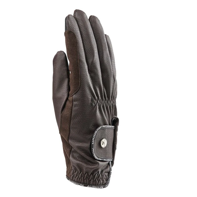 Shires Aubrion Stadium Riding Gloves - Brown 1 Shires Aubrion Stadium Riding Gloves - Brown