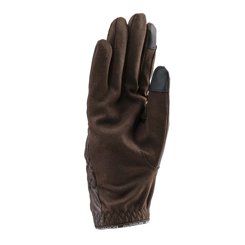 Shires Aubrion Stadium Riding Gloves - Brown 2 Shires Aubrion Stadium Riding Gloves - Brown - Image 2