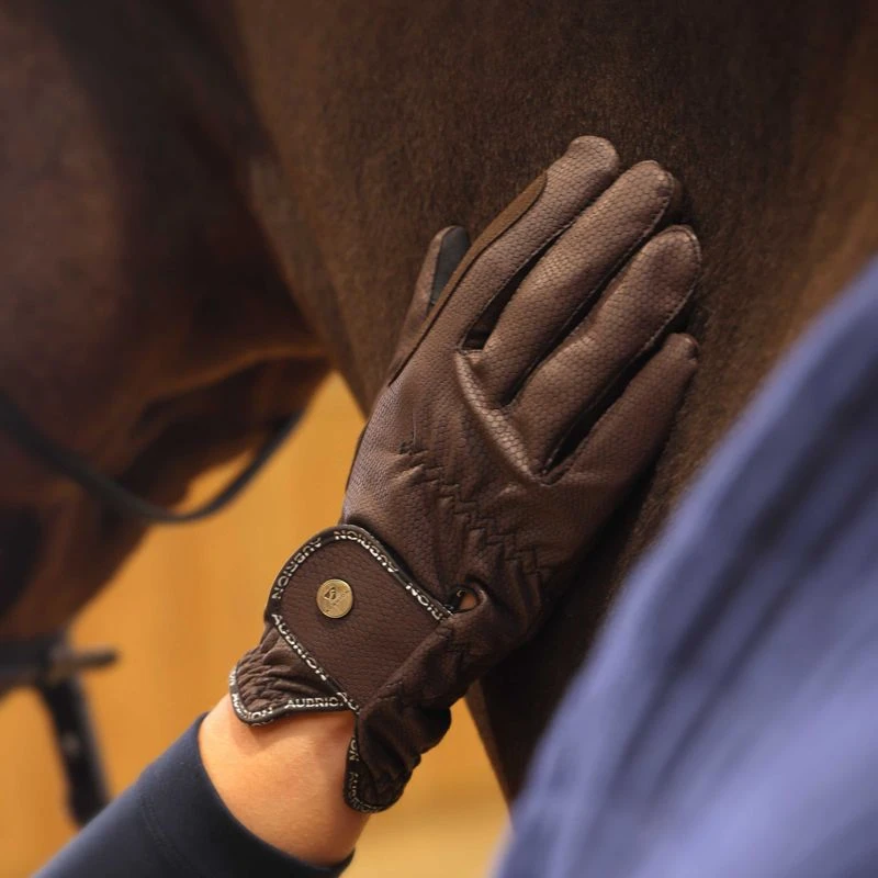 Shires Aubrion Stadium Riding Gloves - Brown 4 Shires Aubrion Stadium Riding Gloves - Brown - Image 4