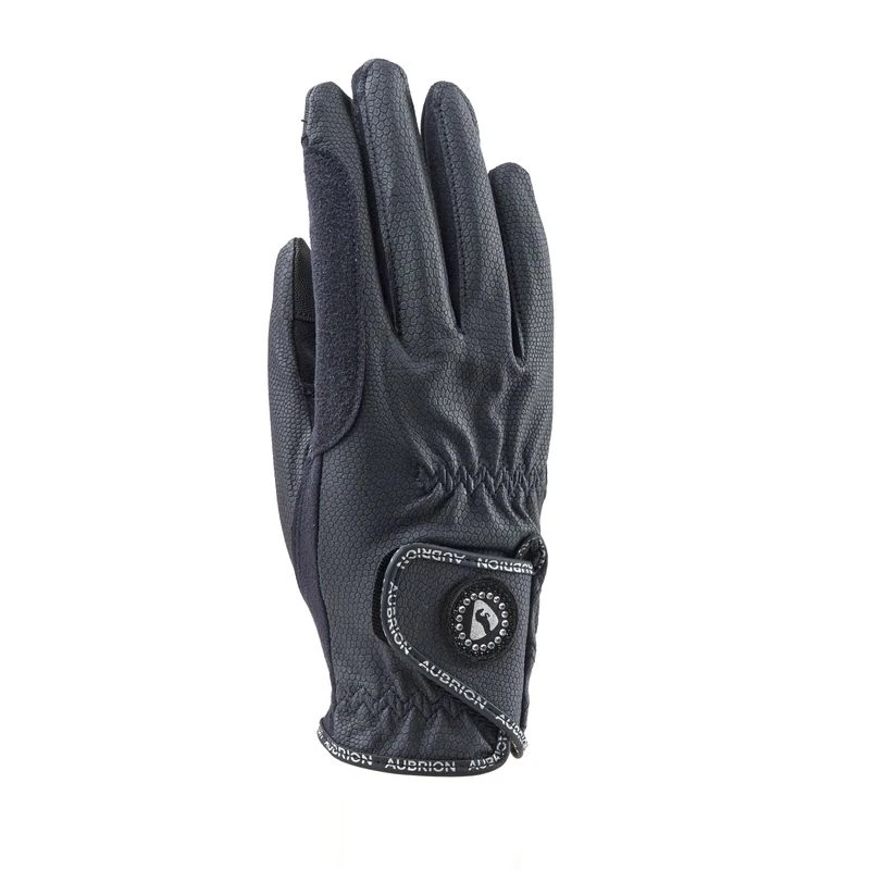Shires Aubrion Aachen Riding Gloves - Navy 1 Shires Aubrion Aachen Riding Gloves - Navy