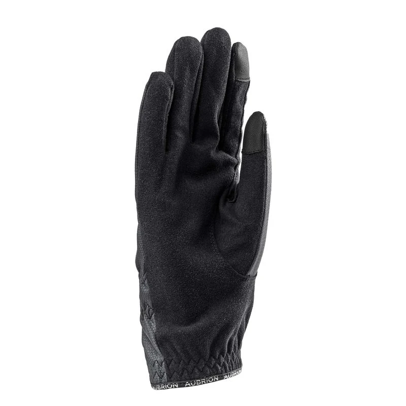 Shires Aubrion Stadium Riding Gloves - Black 2 Shires Aubrion Stadium Riding Gloves - Black - Image 2