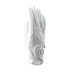 Shires Aubrion Kids' Aachen Riding Gloves - White