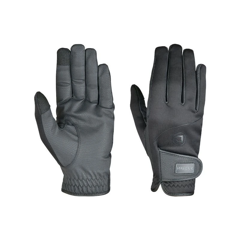 Dublin Everyday Softback Riding Gloves - Black 1 Dublin Everyday Softback Riding Gloves - Black