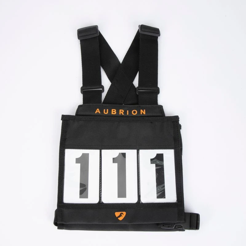 Shires Aubrion Adult Number Bib Set - Black 1 Shires Aubrion Adult Number Bib Set - Black